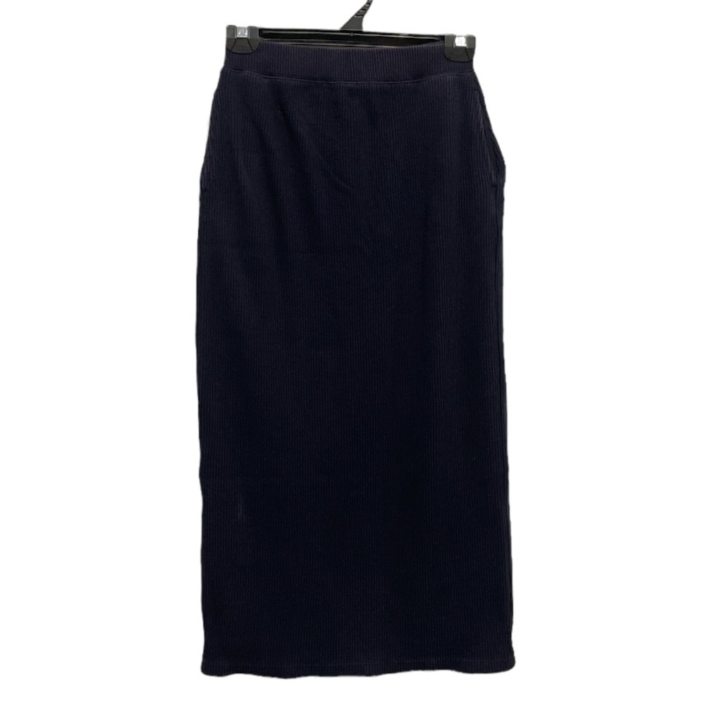 Uniqlo Navy Blue Midi Skirt - Picture 2 of 5